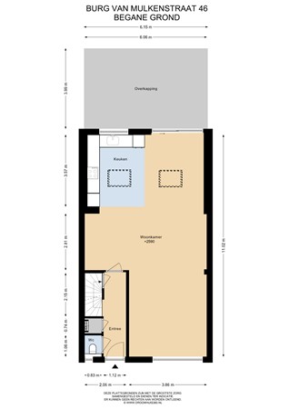 Floorplan - Burg Van Mulkenstraat 46, 6181 CW Elsloo